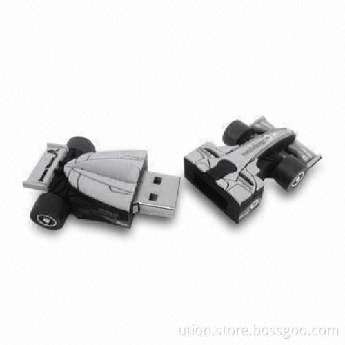 USB Flash Drive with Car Design, 1GB to 32GB Memory Capacity, Supports USB1.1 and 2.0 Interfaces
